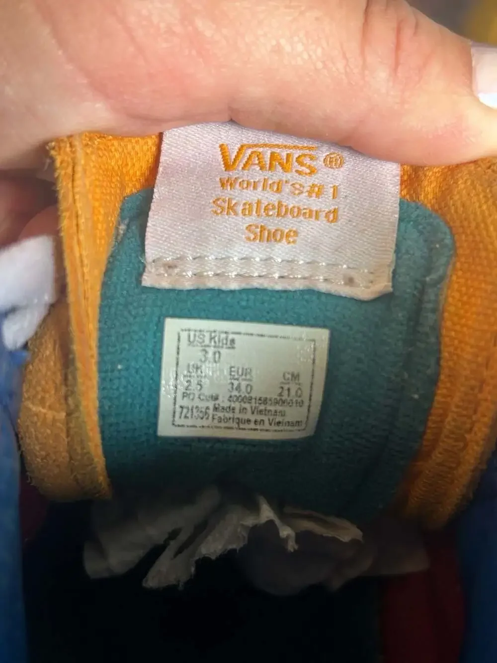 Vans Sk8-Hi Primary Block Colorblock High Top Skate Sneakers